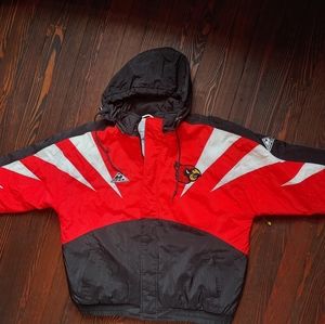 Vintage XL Apex One Louisville cardinal jacket